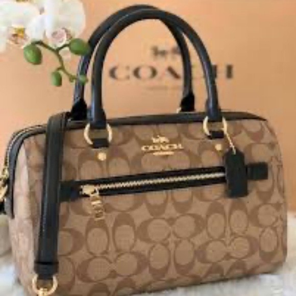 Coach Brown and Black Women's Bag - Picture 8 of 10